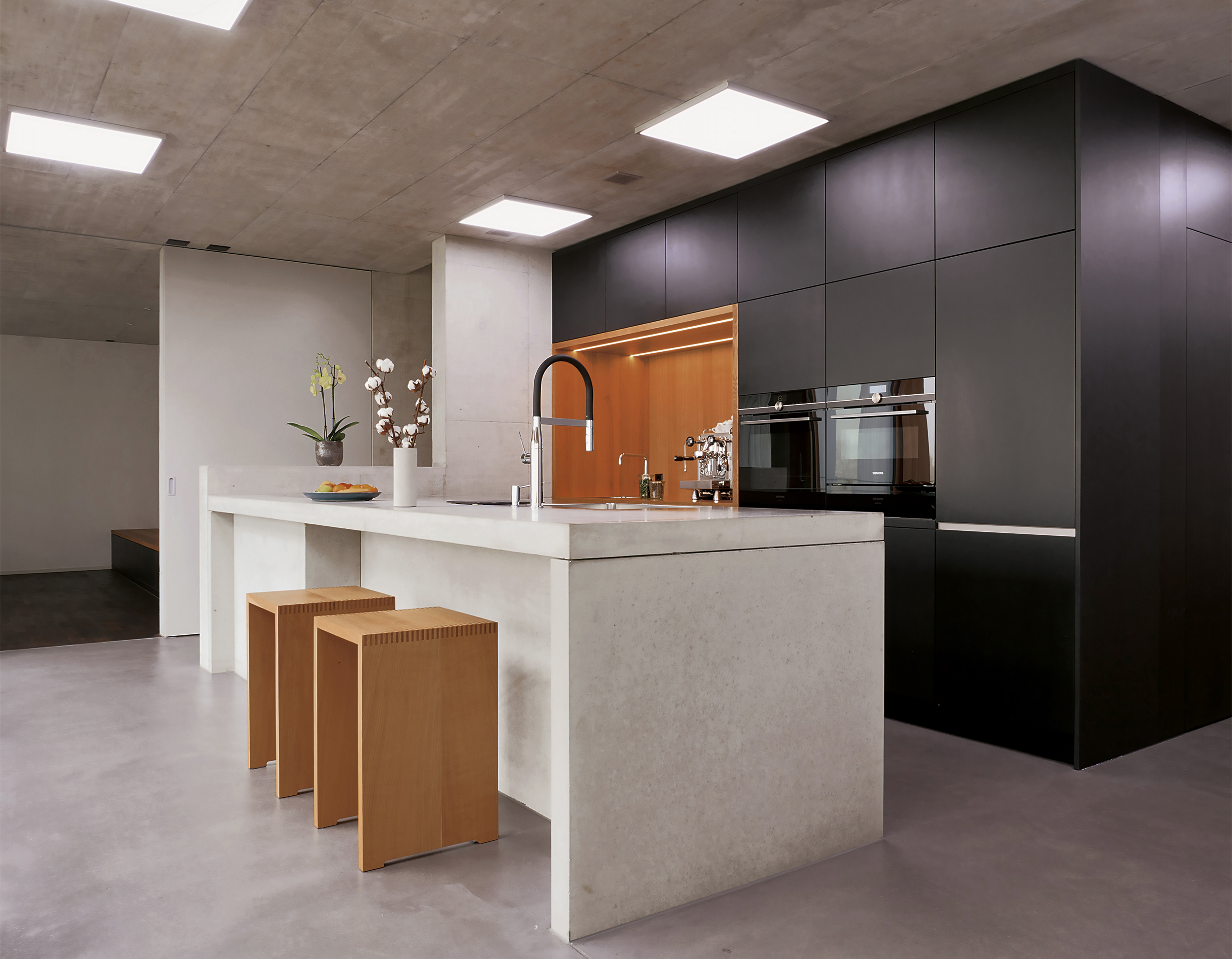 schwarz weiße Küche